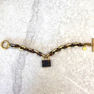 Leopard Print lock bracelet